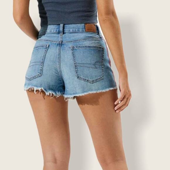 American Eagle Festival Rainbow Stripes shorts size 2 - Picture 2 of 13